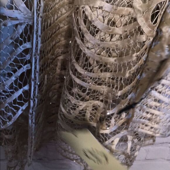 Soulmates Women New 2 Pc Crochet 100% Silk Hand‎ Crafted Top,Jacket /Blazer - Picture 14 of 14